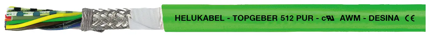 HELU TOPGEBER 512 vedení čidel 6 x 0.14 mm² + 2 x 0.50 mm² zelená 709693 100 m