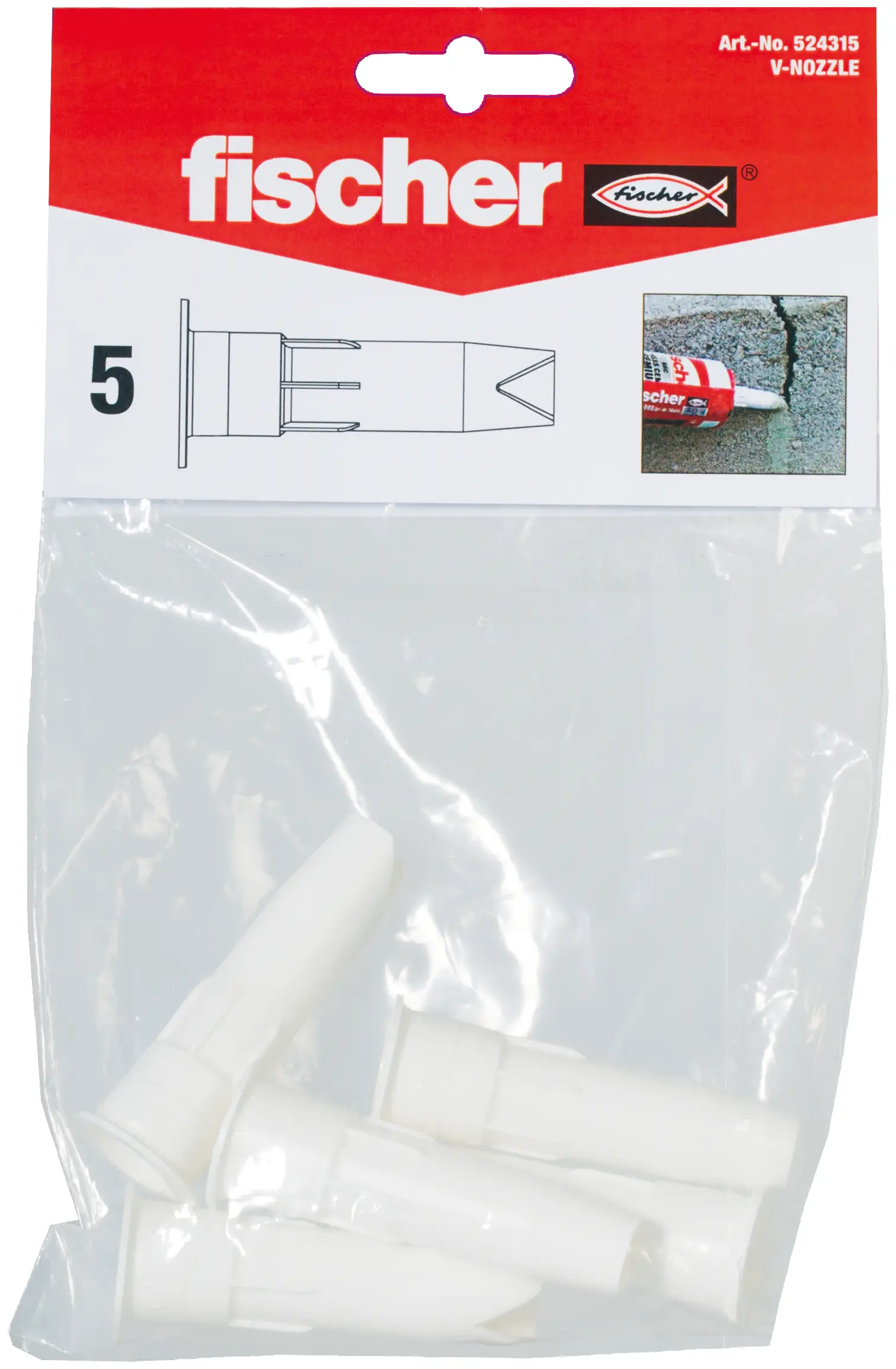 Fischer 524315 plnící hrot 5 ks Fischer 524315 plnící hrot 5 ks