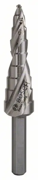 Bosch Accessories 323227 HSS stupňovitý vrták Celková délka 66.5 mm kuželový záhlubník 3 břitý 9 ks
