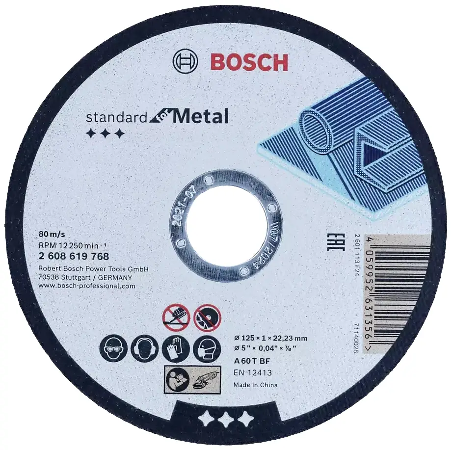Bosch Accessories Standard for Metal 2608619768 řezný kotouč rovný 125 mm 1 ks kov Bosch Accessories Standard for Metal 2608619768 řezný kotouč rovný 125 mm 1 ks kov
