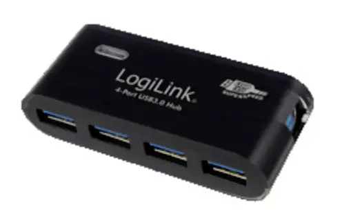 LogiLink UA0170 USB Hub 4 porty USB-A USB 3.0 5 GBit/s černá UA0170