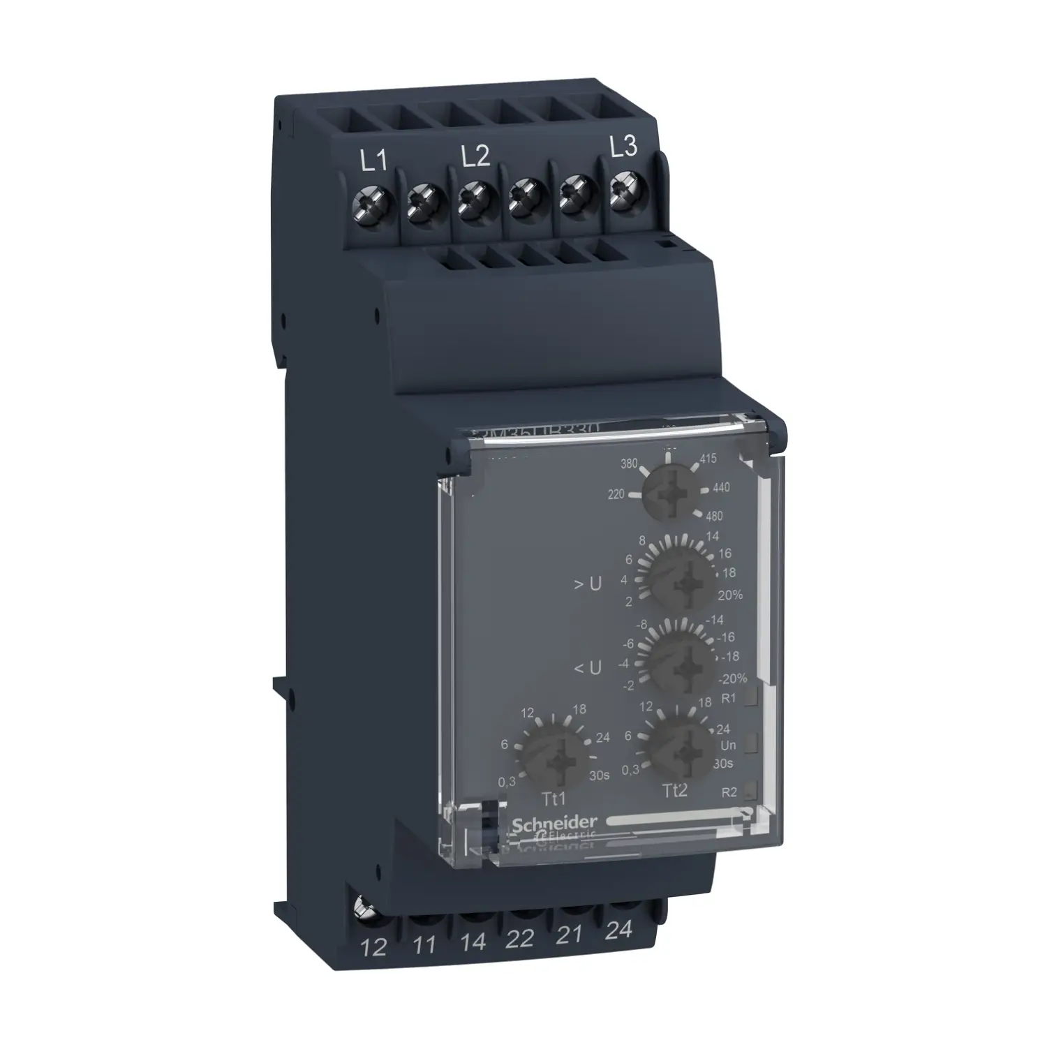 Schneider Electric RM35UB330 RM35UB330 relé pro monitoring napětí Počet reléových výstupů: 2 Schneider Electric RM35UB330 RM35UB330 relé pro monitoring napětí Počet reléových výstupů: 2