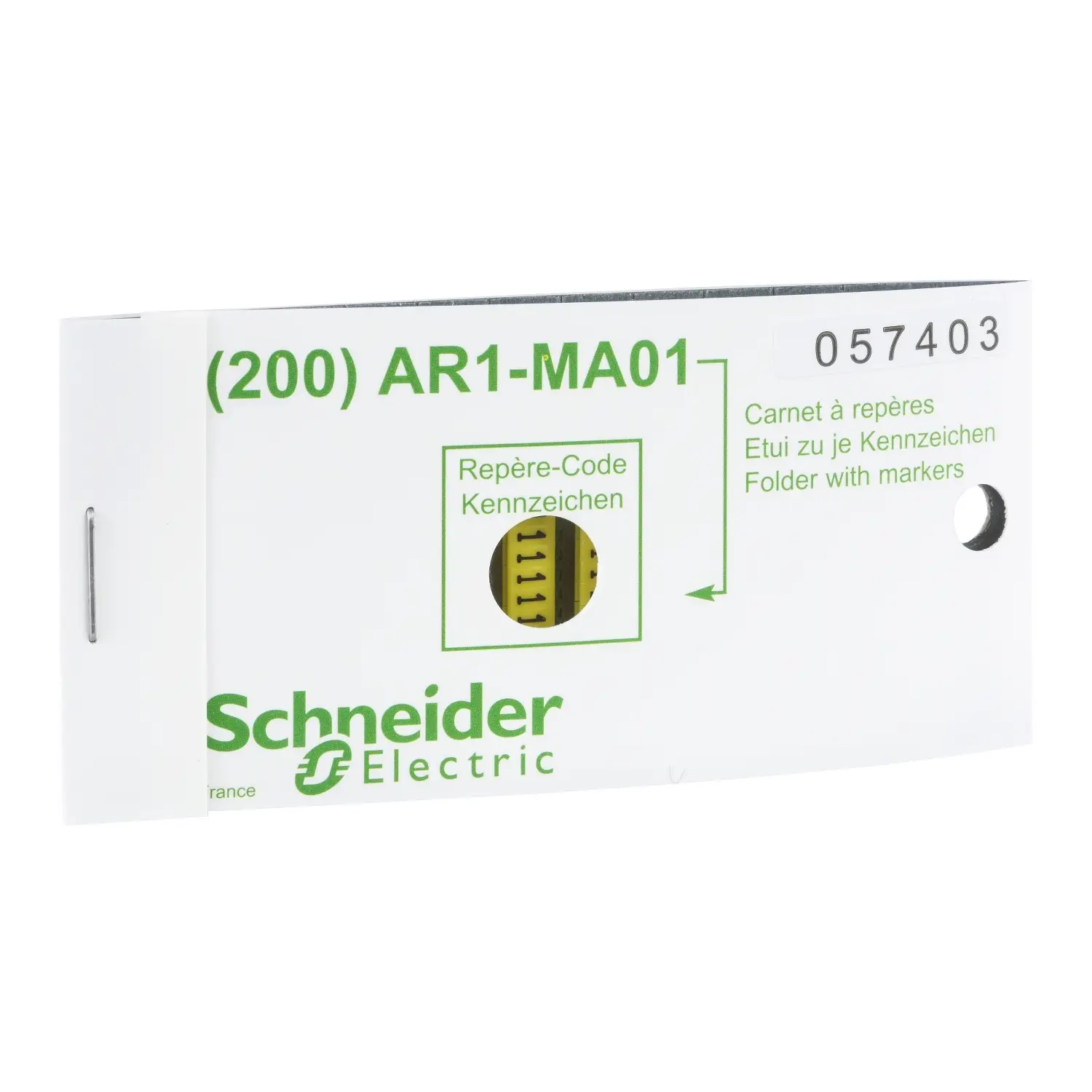 Schneider Electric AR1MA018 držák označení Druh montáže: zasouvat Počet markerů: 600 200 ks Schneider Electric AR1MA018 držák označení Druh montáže: zasouvat Počet markerů: 600 200 ks