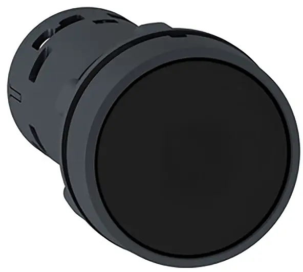 Schneider Electric XB7NA21 Tlačítko, Harmony XB7, monoblock, plast, Ø 22 mm, černá, 1S, šroubová svorka Příslušenství pro malé rozvodnice 10 ks