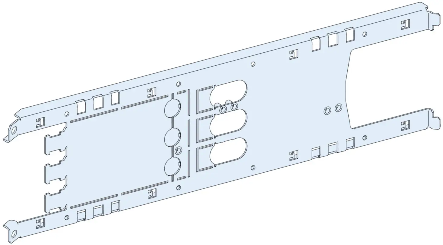 Schneider Electric LVS03413 PismaSeT-P, montážní deska Compact NSX/NSX Vigi100-3pólová, zásuvná technika, horizontální, šířka = 250 mm, výška = 3moduly Schneider Electric LVS03413 PismaSeT-P, montážní deska Compact NSX/NSX Vigi100-3pólová, zásuvná technika, horizontální, šířka = 250 mm, výška = 3moduly