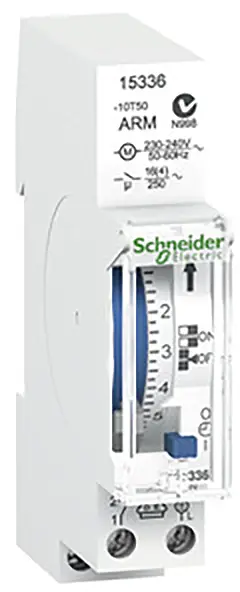 Schneider Electric 15336 Časový spínač IH24h 1c ARM, 1 TE, 24 hodin, 1 kanál, 100 hodin Rezerva Příslušenství pro malé rozvodnice 1 ks Schneider Electric 15336 Časový spínač IH24h 1c ARM, 1 TE, 24 hodin, 1 kanál, 100 hodin Rezerva Příslušenství pro malé rozvodnice 1 ks