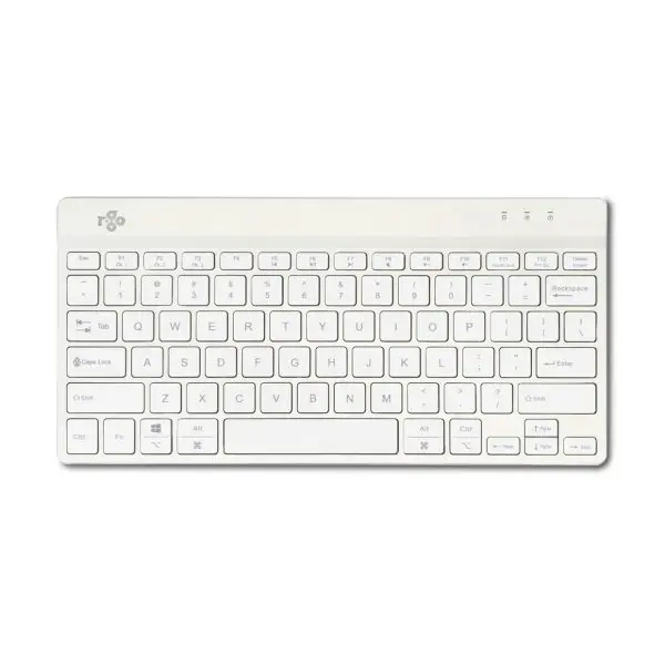 R-GO Tools Compact Break Bluetooth® klávesnice italská, QWERTY bílá ergonomická