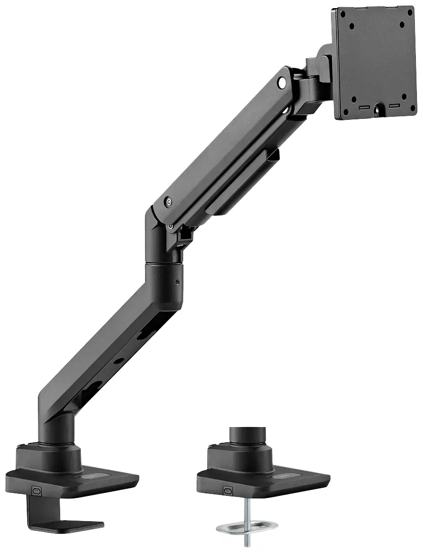 LogiLink BP0168 držák na stůl pro monitor 1 Displej: (s) černá otočný, nastavitelná výška, naklápěcí, otočný, nakláněcí