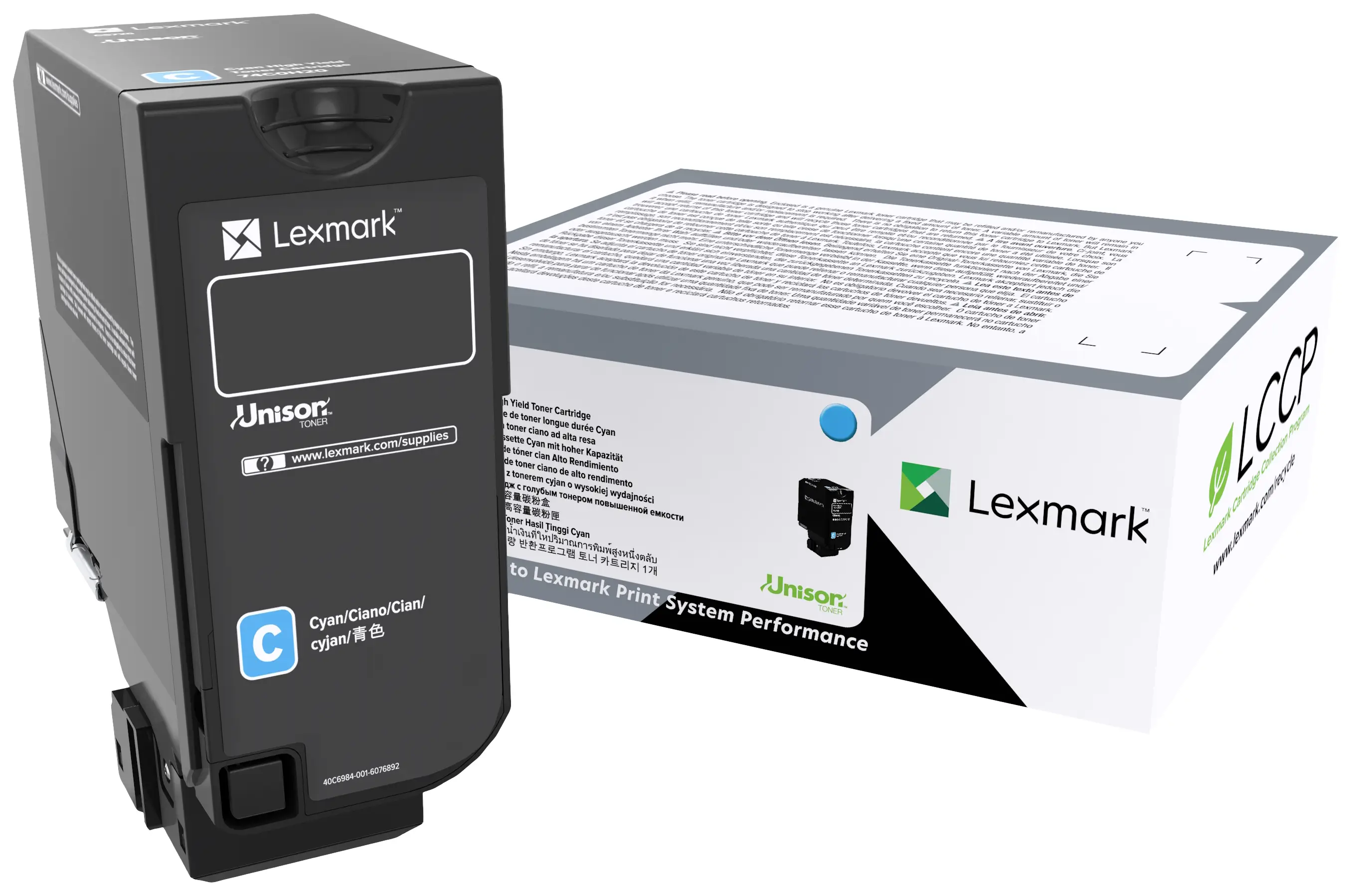 Lexmark Toner CX735 originál azurová 16200 Seiten 81C0X20