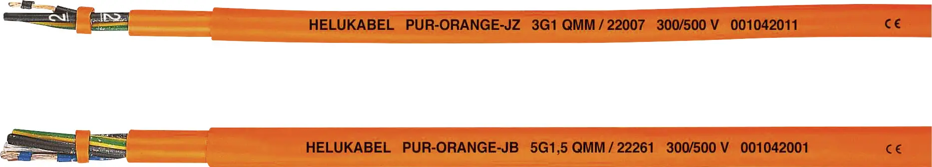HELU PUR-Orange JB 22264-1000 jednožilový kabel - lanko 4 G 2.5 mm², 1000 m, oranžová