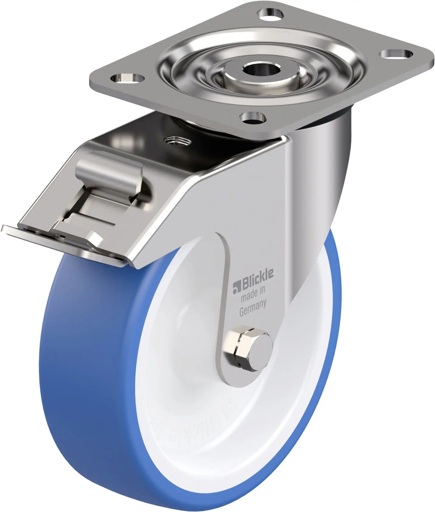 Blickle 937261 LX-POTHS 125G-FI Nerezové otočné pojezdové kolečko Ø kola: 125 mm nosnost (max.): 250 kg 1 ks