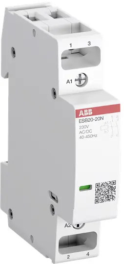 ABB ESB20-20N-01 instalační stykač 2 spínací kontakty 220 V, 250 V 1 ks ABB ESB20-20N-01 instalační stykač 2 spínací kontakty 220 V, 250 V 1 ks