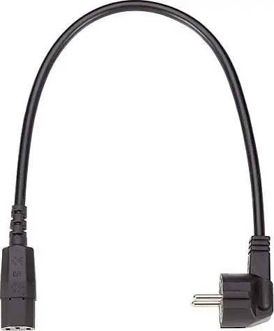 Bachmann 356.172 napájecí kabel, 10.0 A, černá, 0.50 m, kulatý