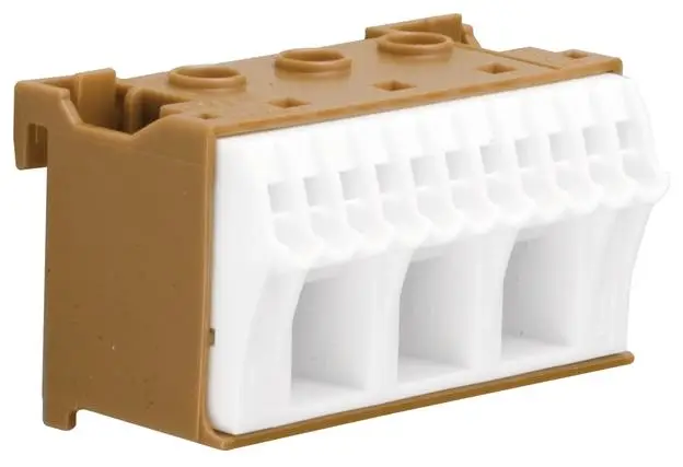 Hager KN14P, KN14P, svorka, - , kontakty 14, hnědá, 1 ks