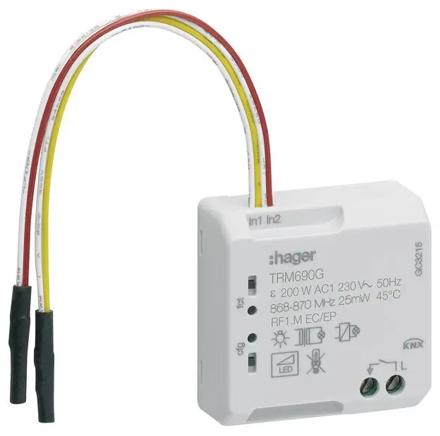 Hager KNX TRM690G spínač pohonu Hager KNX TRM690G spínač pohonu