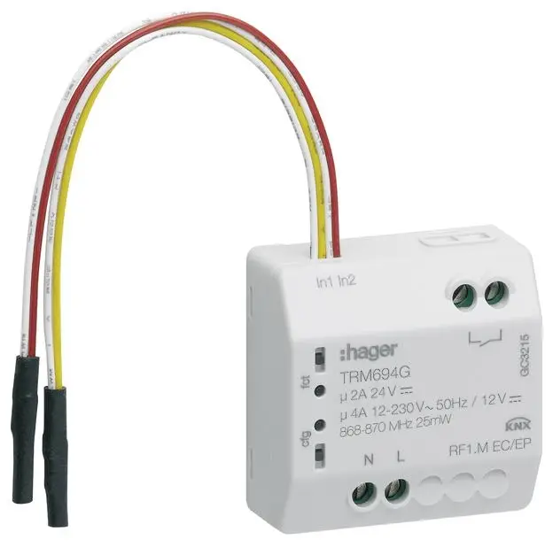 Hager KNX TRM694G spínač pohonu Hager KNX TRM694G spínač pohonu