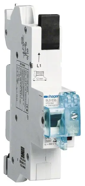 Hager HTS135E Hager HTS135E, 230-400 V, 35 A, 1P ochranný spínač pro hlavní kabel 1pólový 35 A 400 V