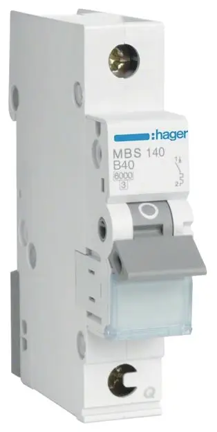 Hager MBS140 MBS140 elektrický jistič 1pólový 40 A 400 V