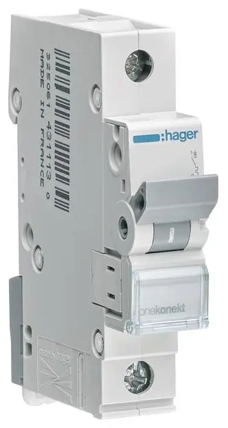 Hager MCN104 MCN104 elektrický jistič 1pólový 4 A 400 V
