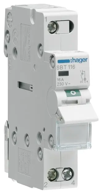 vícebarevná 1pólový 16 A 230 V Hager SBT116 vícebarevná 1pólový 16 A 230 V Hager SBT116