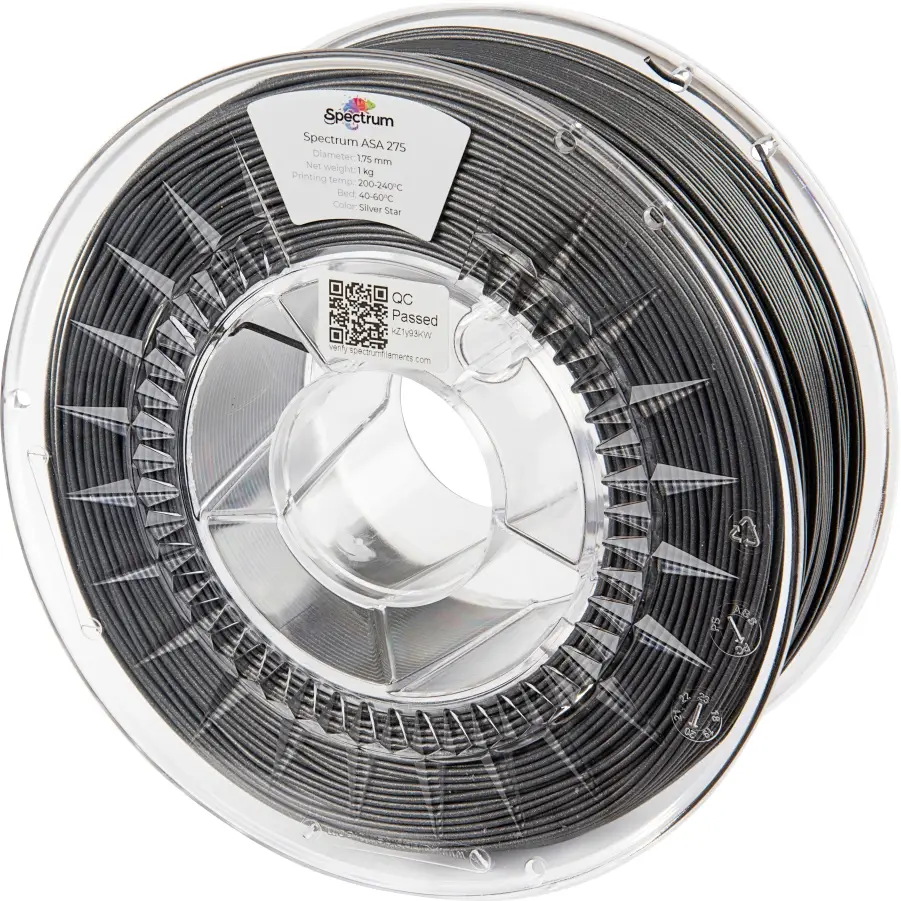 Spectrum Filaments 80308 ASA 275 SILVER STAR vlákno pro 3D tiskárny ASA Nárazuvzdorný, odolné proti povětrnostním vlivům, odolné proti UV záření 1.75 mm 1000 g