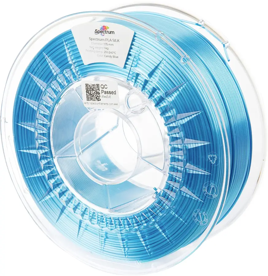 Spectrum Filaments 80510 PLA SILK vlákno pro 3D tiskárny PLA hedvábí Hedvábně lesklé 1.75 mm 1000 g Cukrovinková modrá, modrá 1 ks Spectrum Filaments 80510 PLA SILK vlákno pro 3D tiskárny PLA hedvábí Hedvábně lesklé 1.75 mm 1000 g Cukrovinková modrá, modrá 1 ks