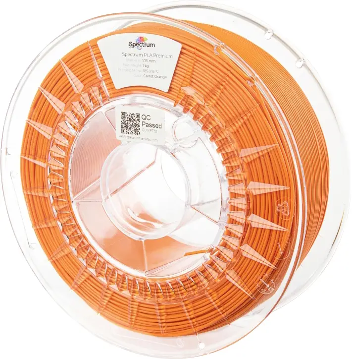 Spectrum Filaments 80040 PLA Premium vlákno pro 3D tiskárny PLA plast 1.75 mm 1000 g Mrkvově oranžová, oranžová 1 ks Spectrum Filaments 80040 PLA Premium vlákno pro 3D tiskárny PLA plast 1.75 mm 1000 g Mrkvově oranžová, oranžová 1 ks