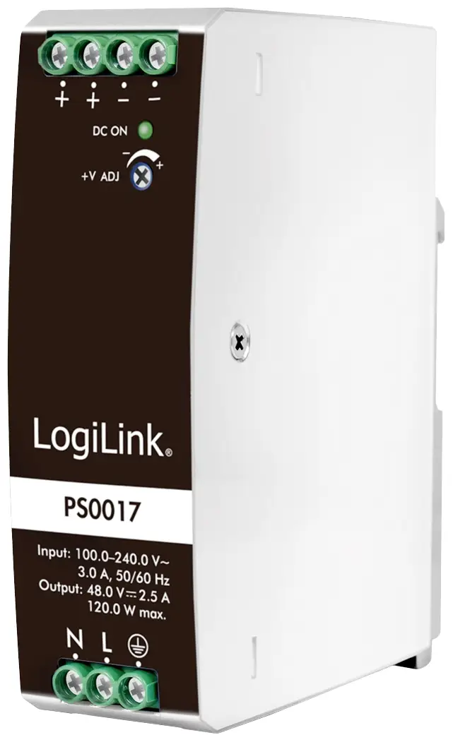 LogiLink PS0017 síťový zdroj na DIN lištu 48 V 2.5 A 120 W Obsah 1 ks LogiLink PS0017 síťový zdroj na DIN lištu 48 V 2.5 A 120 W Obsah 1 ks