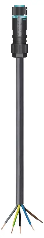 Wieland Electric 46.453.2033.6 připojovací kabel černá 2 m