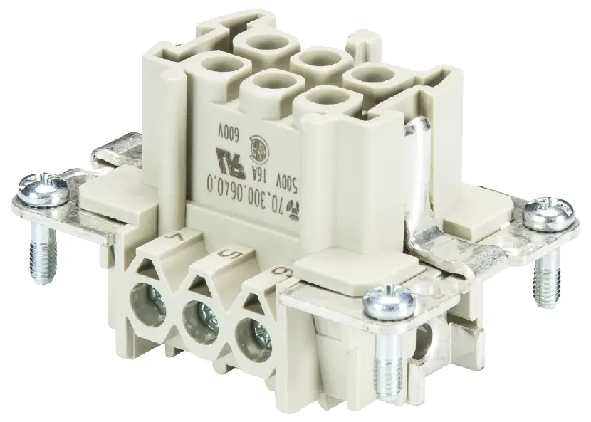 Wieland Electric 70.300.0602.0 konektorová vložka, zásuvka Počet kontaktů 6 10 ks Wieland Electric 70.300.0602.0 konektorová vložka, zásuvka Počet kontaktů 6 10 ks