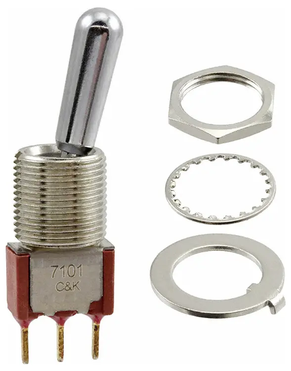 C & K Switches 7101TCWCBE Toggle Switch 7000 Series 20 V/AC, 20 V/DC 1x zap/zap IP67 1 ks Bulk C & K Switches 7101TCWCBE Toggle Switch 7000 Series 20 V/AC, 20 V/DC 1x zap/zap IP67 1 ks Bulk