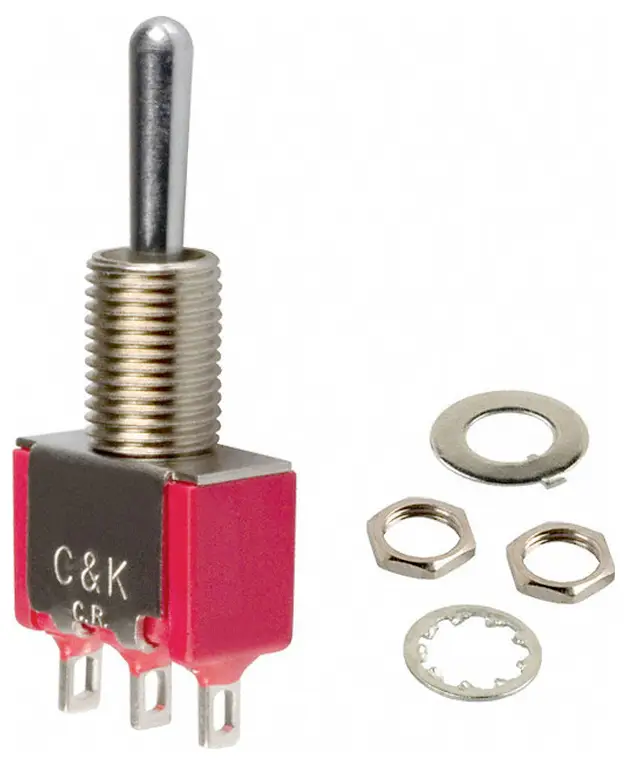 C & K Switches 7105SHZQE Toggle Switch 7000 Series 120 V/AC, 28 V/DC 5 A 1x (zap)/vyp/(zap) 1 ks Bulk C & K Switches 7105SHZQE Toggle Switch 7000 Series 120 V/AC, 28 V/DC 5 A 1x (zap)/vyp/(zap) 1 ks Bulk