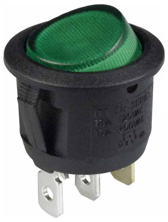 C & K Switches CR102J3GS215QF7 Rocker-Switch CR Series 120 V/AC 16 A 1x zap/vyp 1 ks Bulk C & K Switches CR102J3GS215QF7 Rocker-Switch CR Series 120 V/AC 16 A 1x zap/vyp 1 ks Bulk