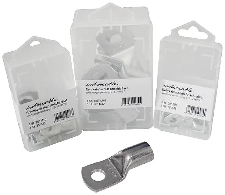 Intercable ICR106SB10 Ongeïsoleerde kabelschoen 180° 10mm² M6 vertind R-Serie Doos10st kabelové oko pocínovaný 180 ° M6 10 mm² Ø otvoru: 6 mm 10 ks Carton Intercable ICR106SB10 Ongeïsoleerde kabelschoen 180° 10mm² M6 vertind R-Serie Doos10st kabelové oko pocínovaný 180 ° M6 10 mm² Ø otvoru: 6 mm 10 ks Carton