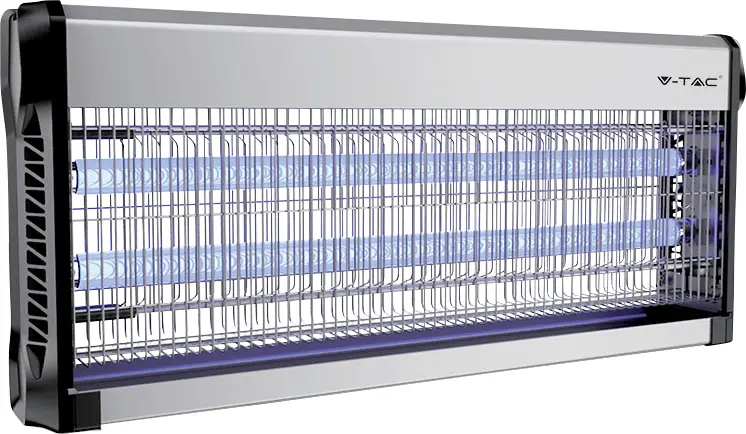 V-TAC VT-3240 11182 likvidátor hmyzu UV světlo 40 W (Ø x v) 655 mm x 93.5 mm hliník, černá 1 ks V-TAC VT-3240 11182 likvidátor hmyzu UV světlo 40 W (Ø x v) 655 mm x 93.5 mm hliník, černá 1 ks
