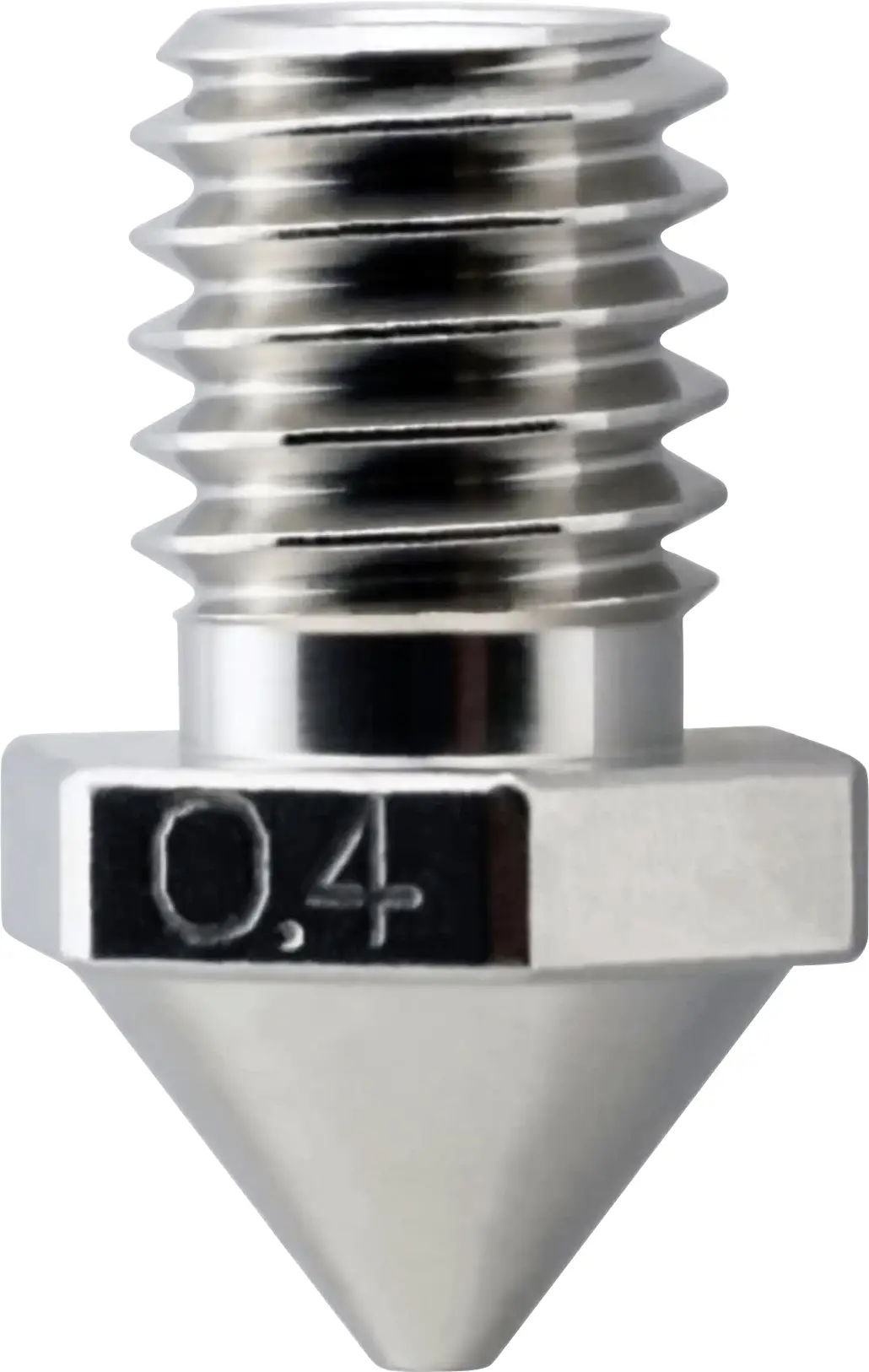 Micro-Swiss tryska pro 3D tiskárnu Vhodné pro 3D tiskárnu: FlashForge Guider 3, FlashForge Guider 3 Plus 0.4mm Brass Plated Wear Resistant Nozzle M2610-04