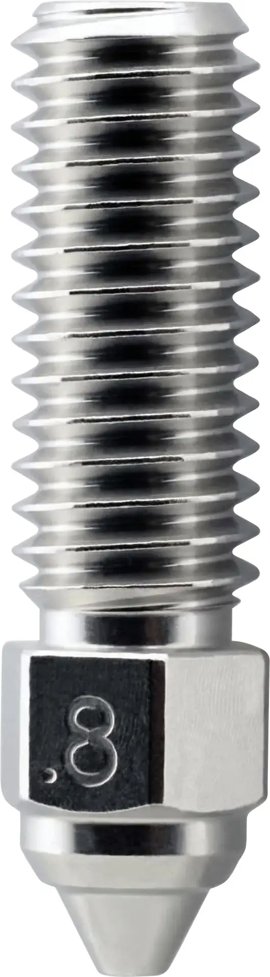 Micro-Swiss tryska pro 3D tiskárnu 0.8mm Brass Plated Wear Resistant Nozzle M2612-08