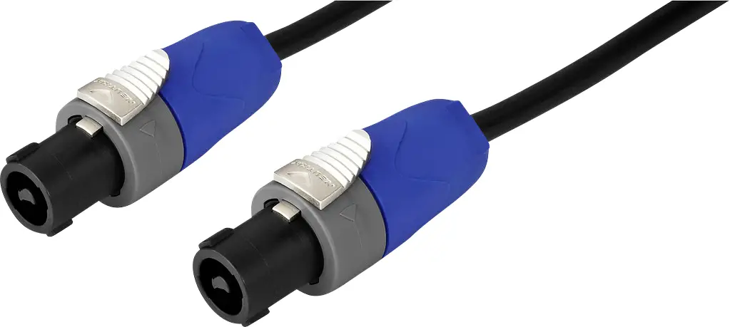 Monacor reproduktor kabel [1x reproduktorová zástrčka - 1x reproduktorová zástrčka] 2 x 2.5 mm² 15 m černá