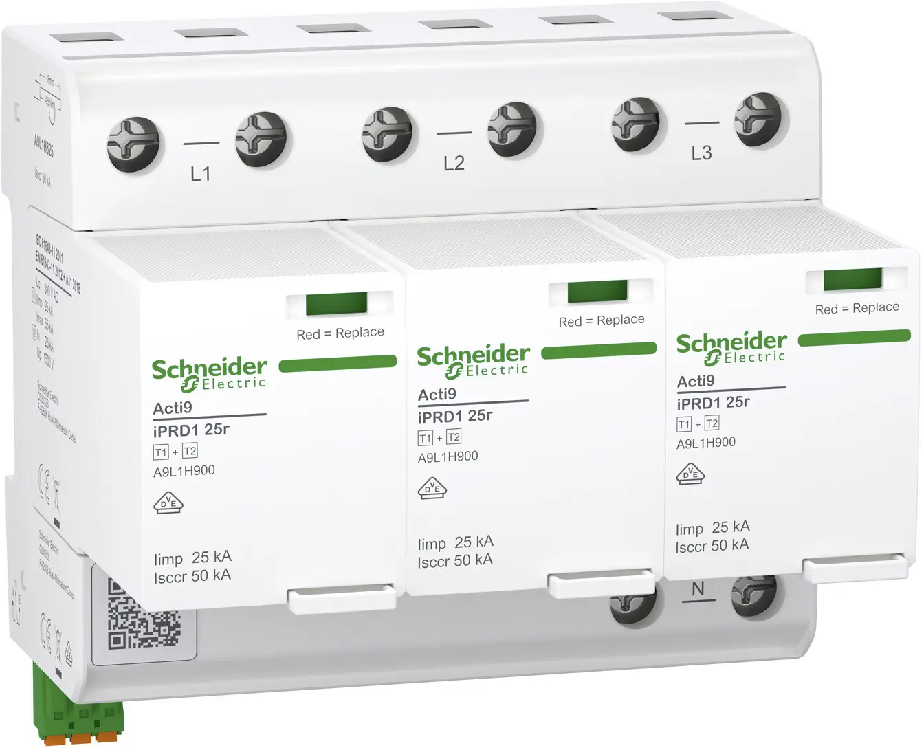 Schneider Electric A9L1H325 A9L1H325 kombinovaný chránič proti přepětí 1 ks Schneider Electric A9L1H325 A9L1H325 kombinovaný chránič proti přepětí 1 ks