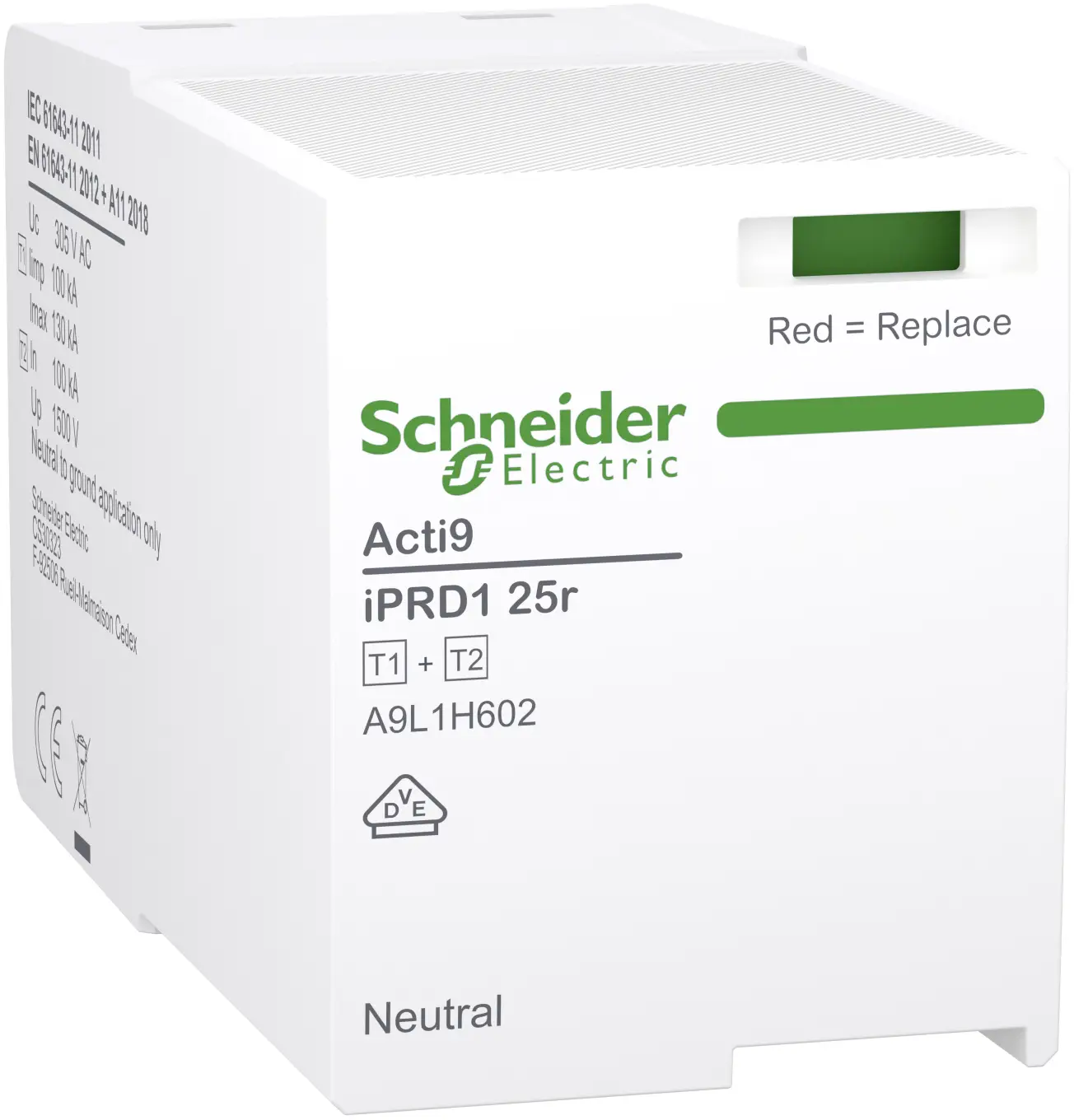 Schneider Electric A9L1H602 A9L1H602 náhradní modul přepětí 130 kA 1 ks Schneider Electric A9L1H602 A9L1H602 náhradní modul přepětí 130 kA 1 ks