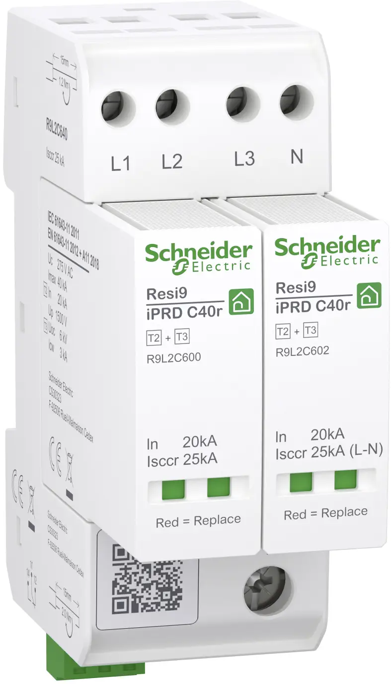 Schneider Electric R9L2C640 R9L2C640 svodič přepětí 40 kA Piece 1 ks Schneider Electric R9L2C640 R9L2C640 svodič přepětí 40 kA Piece 1 ks