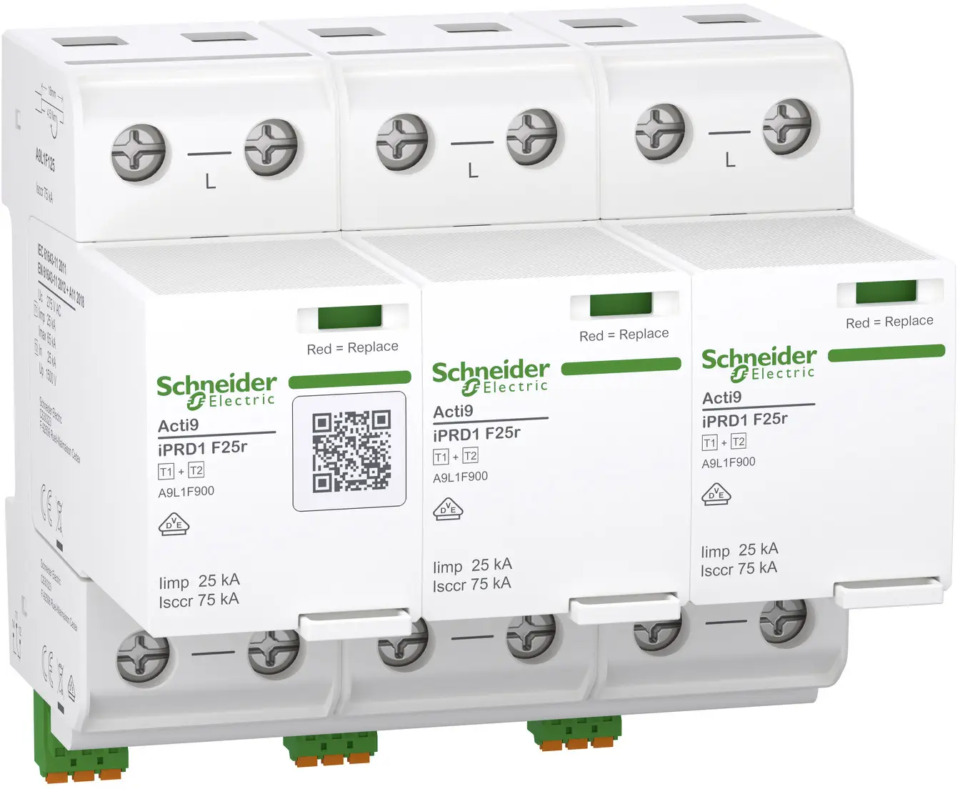 Schneider Electric A9L1F325 A9L1F325 kombinovaný chránič proti přepětí 1 ks Schneider Electric A9L1F325 A9L1F325 kombinovaný chránič proti přepětí 1 ks