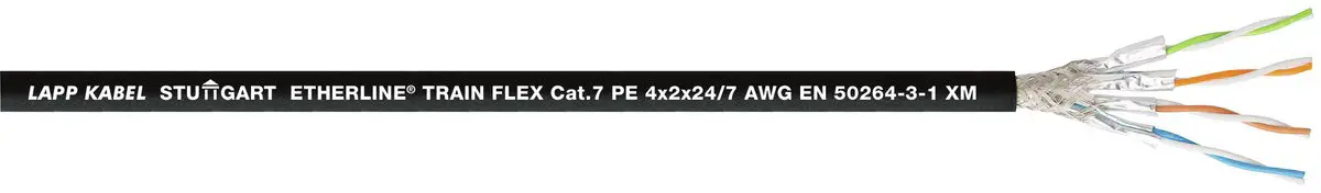 LAPP 2170909/500 ethernetový síťový kabel ETHERLINE® TRAIN FLEX 4 x 2 x 0.22 mm² černá 500 m