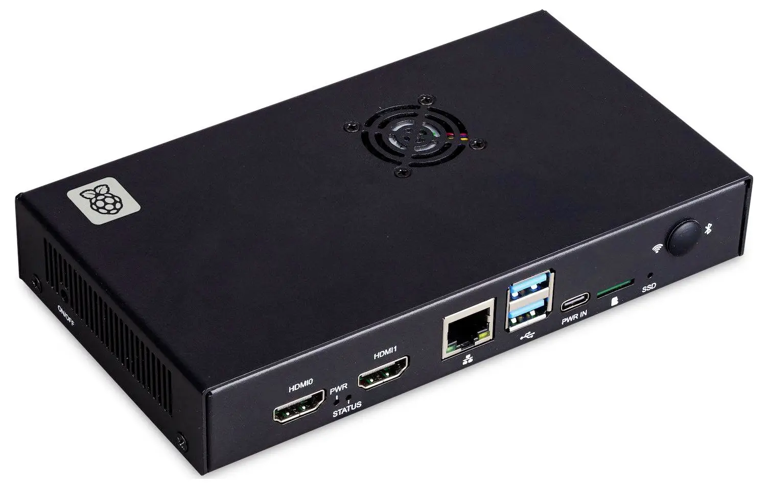 Raspberry Pi® SBC skříň Vhodné pro (vývojové sady): Raspberry Pi® včetně aktivního chladiče černá