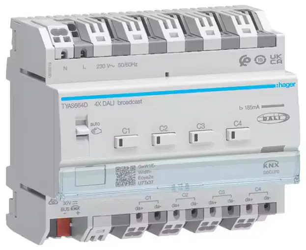 Hager KNX TYAS664D stmívací akční člen