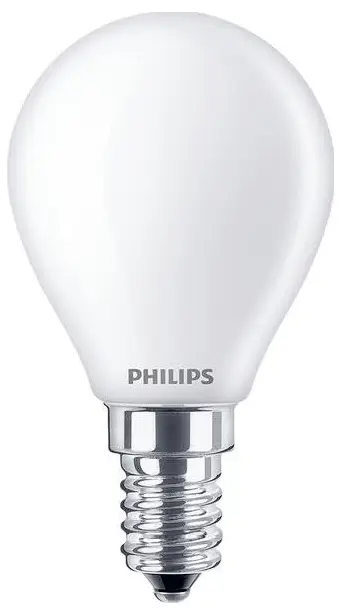 Philips 34760100 žárovka Energetická třída (EEK2021) E (A - G) E14 klasická žárovka 6.5 W = 60 W teplá bílá (Ø x v) 45 mm x 80 mm 1 ks