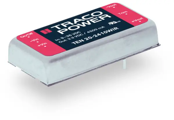 TracoPower TEN 20-7210WIR DC/DC měnič napětí do DPS 110 V/DC 3.3 V/DC 4.5 A 20 W Počet výstupů: 1 x Obsah 1 ks TracoPower TEN 20-7210WIR DC/DC měnič napětí do DPS 110 V/DC 3.3 V/DC 4.5 A 20 W Počet výstupů: 1 x Obsah 1 ks