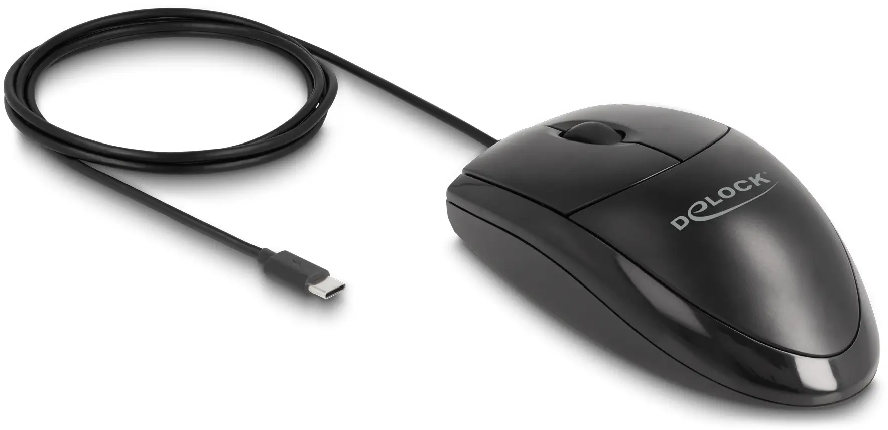 Delock 12114 optická myš, přenos USB, 3 tlačítko, 1200 dpi, černá Delock 12114 optická myš, přenos USB, 3 tlačítko, 1200 dpi, černá