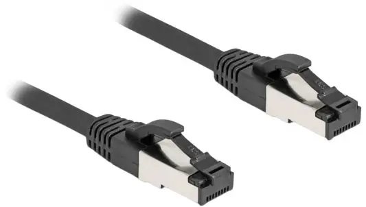 Delock 80576 RJ45 síťové kabely, propojovací kabely CAT 8.1 S/FTP 15.00 m černá bez halogenů 1 ks