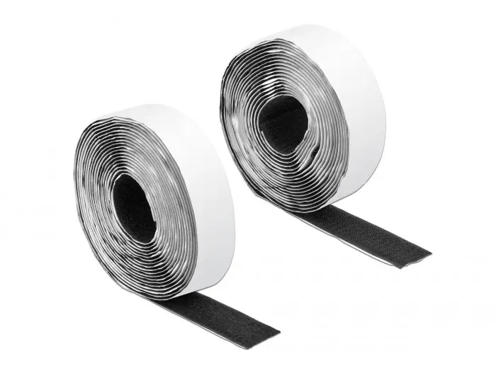 Delock 19072 pásek se suchým zipem lepicí (d x š) 5 m x 25 mm černá 1 ks Delock 19072 pásek se suchým zipem lepicí (d x š) 5 m x 25 mm černá 1 ks